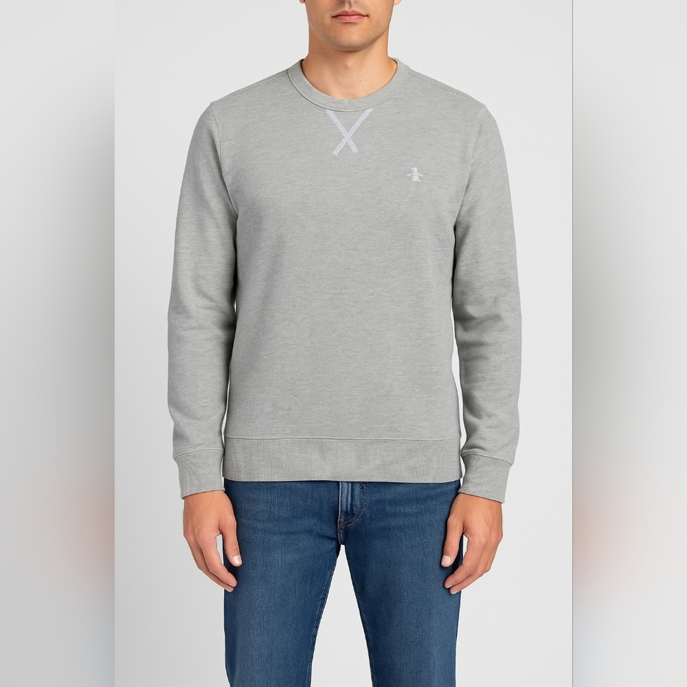 An Original Penguin Men's Gray Sweater Size L Cotton 90%